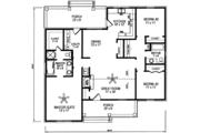 Traditional Style House Plan - 3 Beds 2 Baths 1495 Sq/Ft Plan #14-225 