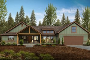 Dream House Plan - Craftsman Exterior - Front Elevation Plan #1073-3