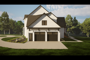 Farmhouse Style House Plan - 4 Beds 4.5 Baths 3778 Sq/Ft Plan #1116-26 Exterior 