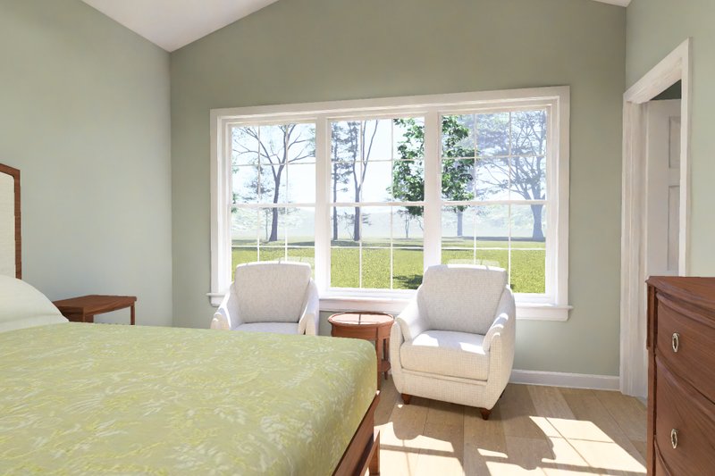 Architectural House Design - Interior - Master Bedroom for Cottage House Plan #513-2465 - 4 bed, 3 bath