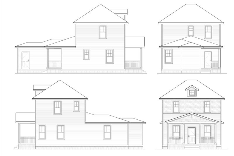 House Design - Exterior - Other Elevation for Victorian House Plan #936-35 - 3 bed, 2 bath