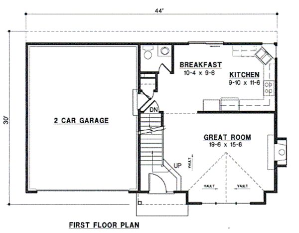 Traditional Floor Plan - Main Floor Plan #67-466