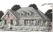 Country Style House Plan - 3 Beds 2 Baths 1604 Sq/Ft Plan #20-180 