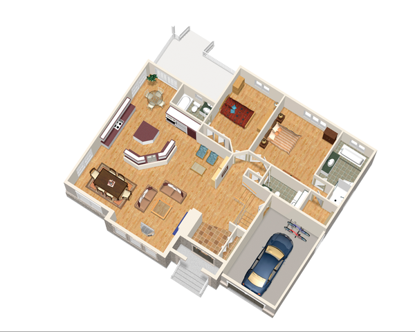 European Floor Plan - Main Floor Plan #25-4617