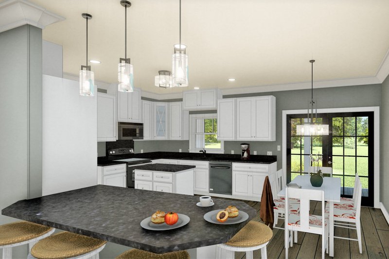 Dream House Plan - Interior - Kitchen 2 for Traditional House Plan #44-236 - 3 bed, 2 bath