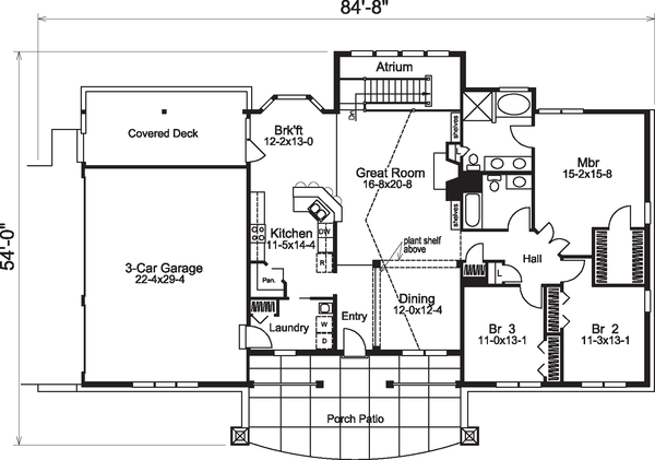 Floor Plan - Main Floor Plan #57-579