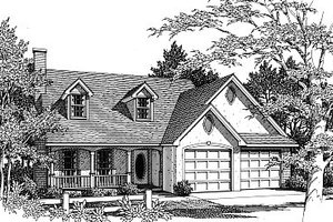 Traditional Exterior - Front Elevation Plan #14-216