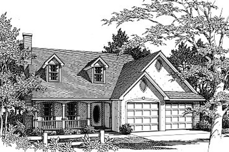 Home Plan - Traditional Exterior - Front Elevation Plan #14-216