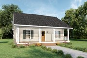 Country Style House Plan - 2 Beds 1 Baths 1007 Sq/Ft Plan #44-158 