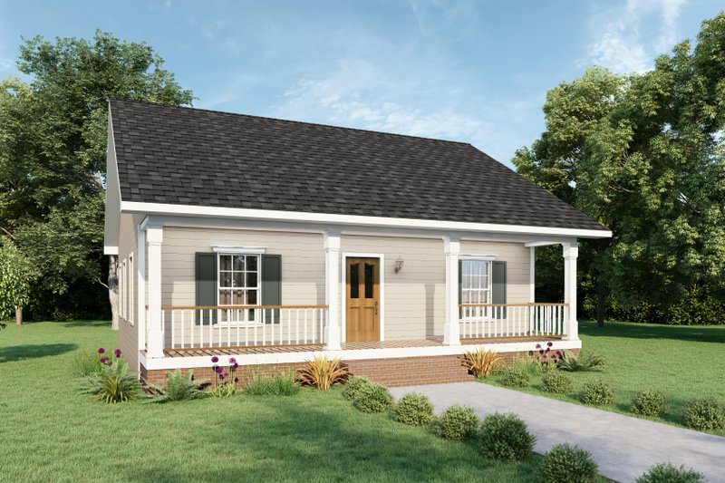Home Plan - Country Exterior - Front Elevation Plan #44-158