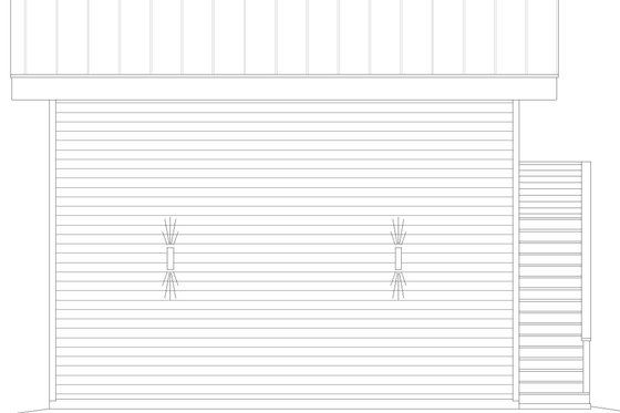 Exterior - Rear Elevation for Contemporary House Plan #932-688 - 1 bed, 1 bath