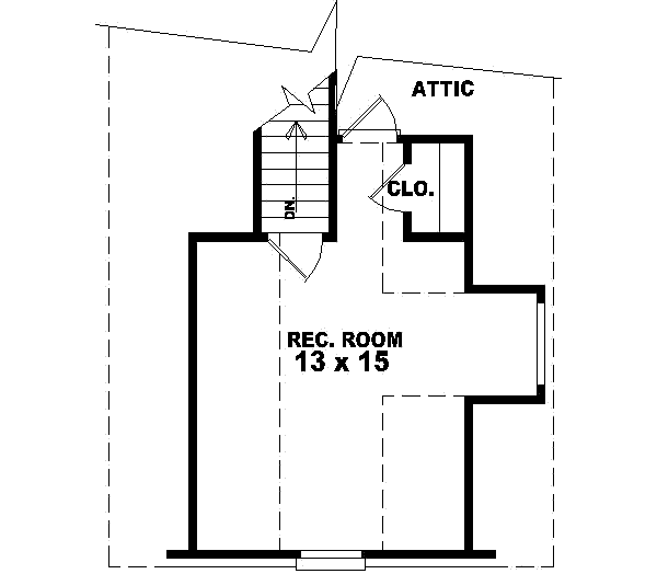 Traditional Floor Plan - Upper Floor Plan #81-521