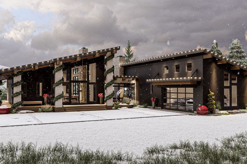 Dream House Plan - Exterior - Other Elevation 4 for Modern House Plan #455-292 - 1 bed, 1.5 bath