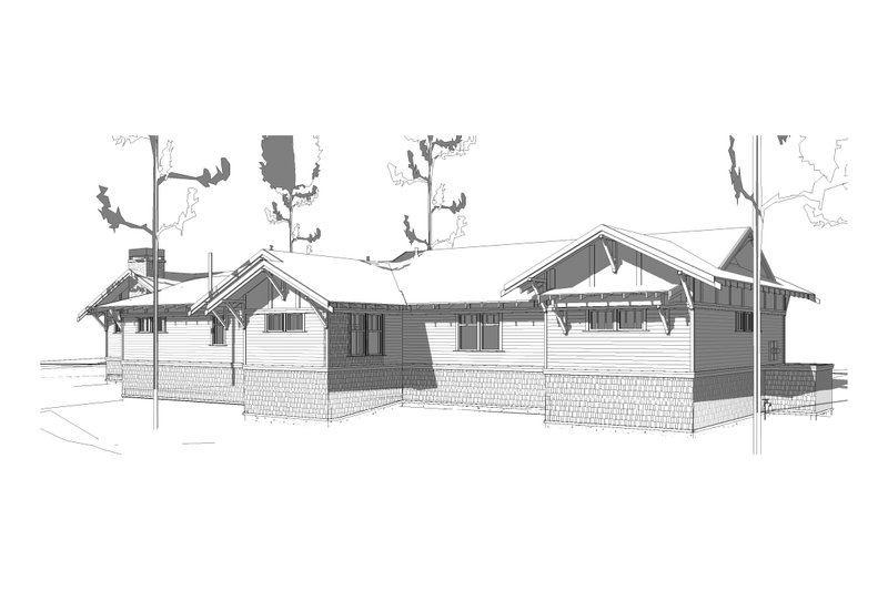 Home Plan - Exterior - Other Elevation 2 for Craftsman House Plan #895-122 - 3 bed, 2 bath