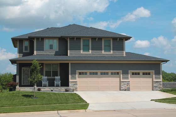 Exterior - Front Elevation 3 for Craftsman House Plan #20-2289 - 4 bed, 2.5 bath