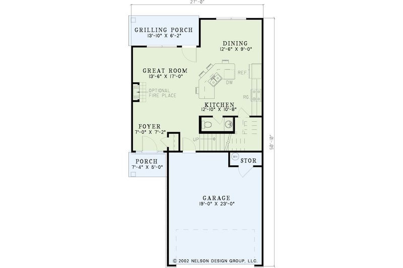 House Plan Design - Floor Plan - Main Floor for Traditional House Plan #17-425 - 3 bed, 2.5 bath