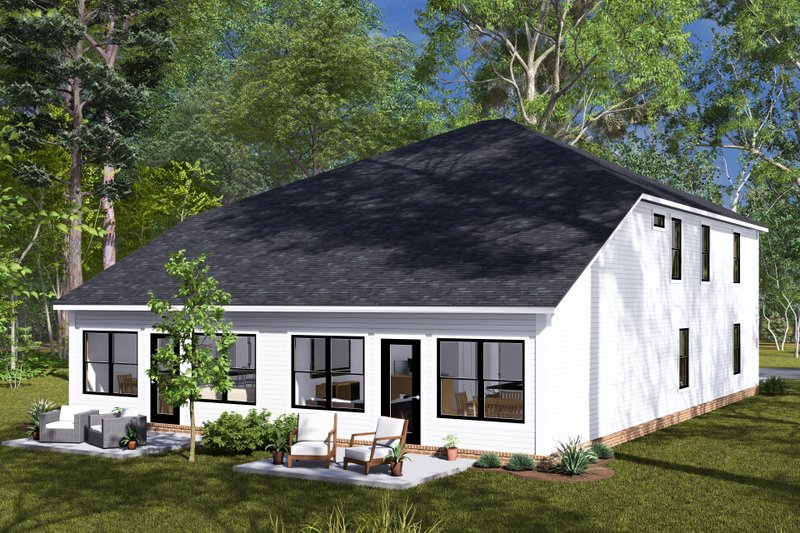 Architectural House Design - Exterior - Rear Elevation 1 for Cottage House Plan #513-2295 - 6 bed, 6 bath