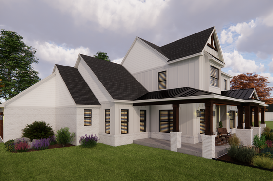 Exterior - Other Elevation 1 for Farmhouse House Plan #1098-1 - 3 bed, 2.5 bath