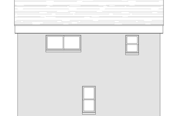 Exterior - Rear Elevation for Modern House Plan #932-38 - 1 bed, 2 bath