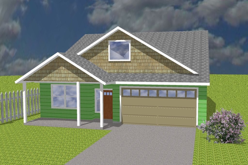Ranch Style House Plan - 4 Beds 2 Baths 1500 Sq/Ft Plan #423-68