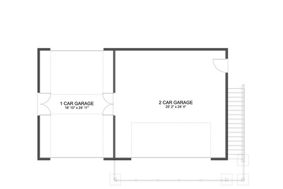Floor Plan - Main Floor for Modern House Plan #1060-363, 0 bath