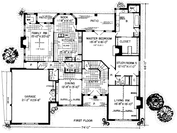 European Floor Plan - Main Floor Plan #312-193