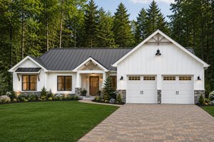 Architectural House Design - Exterior - Front Elevation for Farmhouse House Plan #928-430 - 5 bed, 3.5 bath