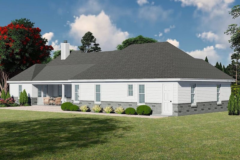 House Design - Exterior - Other Elevation 3 for Country House Plan #932-1229 - 3 bed, 2.5 bath