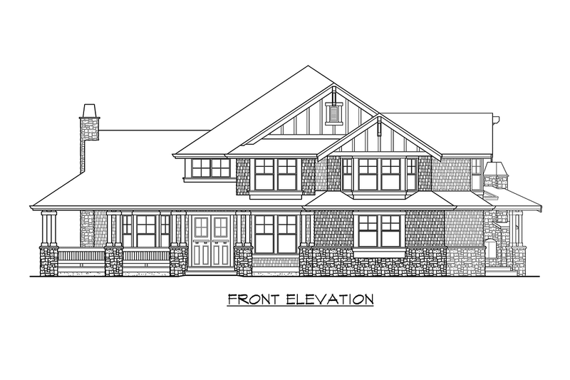 Dream House Plan - Exterior - Other Elevation for Craftsman House Plan #132-186 - 4 bed, 3.5 bath