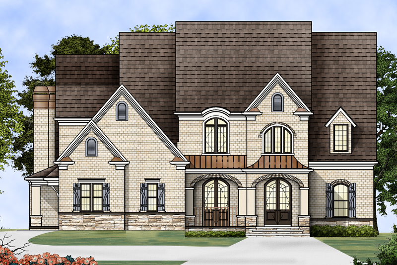 Dream House Plan - European Exterior - Front Elevation Plan #119-293