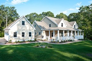 Dream House Plan - Front View - 3500 square foot Country Home
