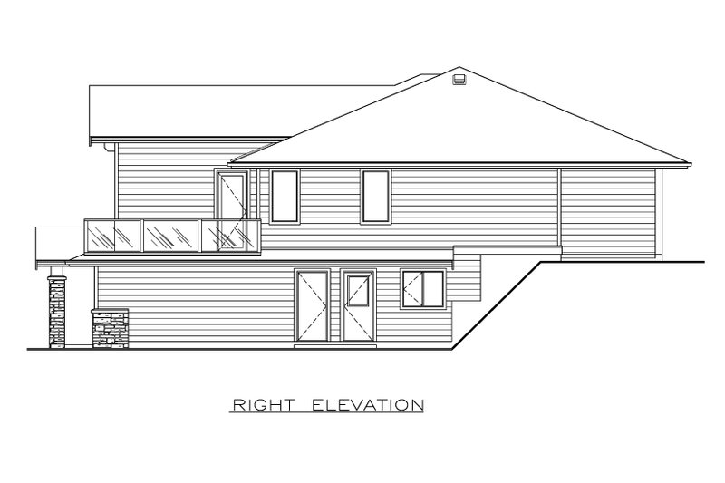 House Design - Exterior - Other Elevation 1 for Craftsman House Plan #1100-39 - 3 bed, 2 bath