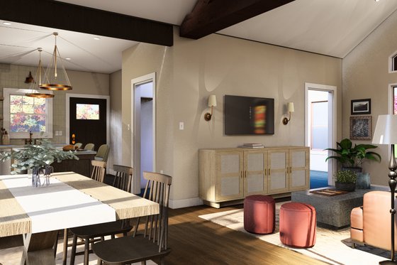 Interior - Dining Room 1 for Country House Plan #1064-268 - 2 bed, 2 bath