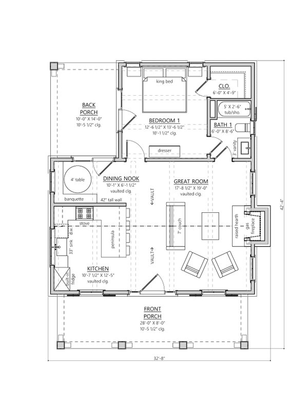 House Design - Farmhouse Floor Plan - Main Floor Plan #1094-28