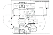 Mediterranean Style House Plan - 5 Beds 3 Baths 2988 Sq/Ft Plan #24-253 