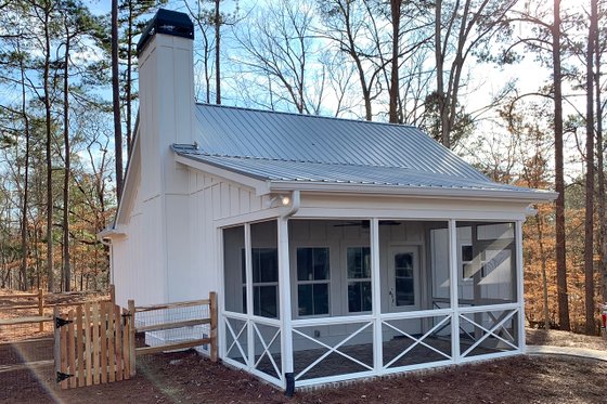 Exterior - Front Elevation 4 for Country House Plan #437-98 - 2 bed, 1 bath