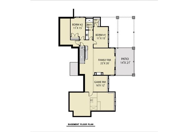 Home Plan - Contemporary Floor Plan - Lower Floor Plan #1070-88