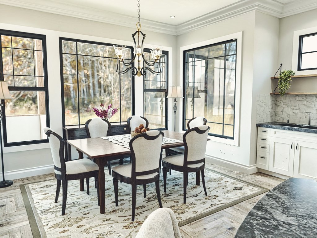 Interior - Dining Room 1 for Craftsman House Plan #54-709 - 3 bed, 3 bath