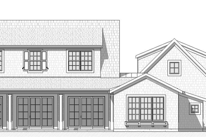 Dream House Plan - Exterior - Rear Elevation 1 for Farmhouse House Plan #901-158 - 3 bed, 2.5 bath
