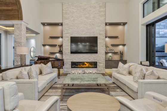 Interior - Family Room for Contemporary House Plan #930-548 - 4 bed, 4.5 bath