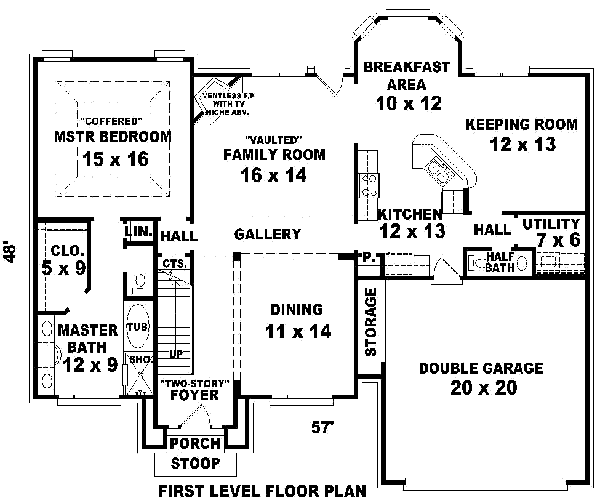 European Floor Plan - Main Floor Plan #81-847