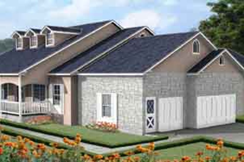 Country Style House Plan - 4 Beds 2.5 Baths 2417 Sq/Ft Plan #1-560