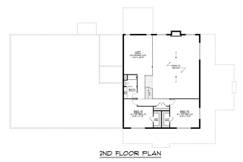 Home Plan - Floor Plan - Upper Floor for Barndominium House Plan #1064-419 - 3 bed, 3 bath
