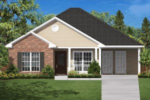 Country Exterior - Front Elevation Plan #430-5