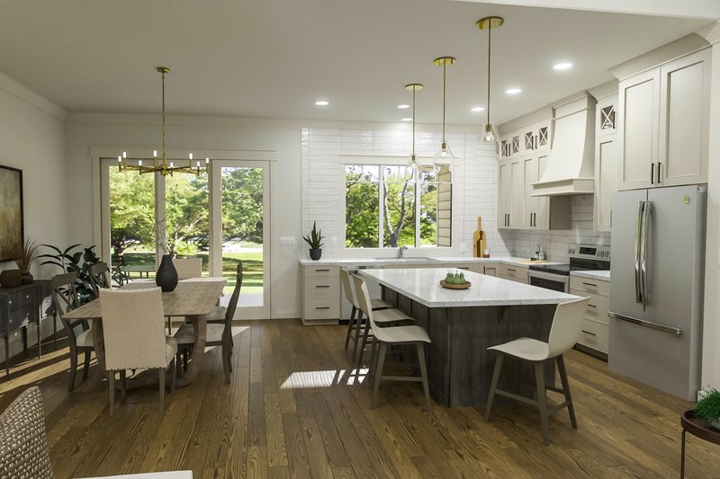 Dream House Plan - Interior - Kitchen for Craftsman House Plan #406-9673 - 3 bed, 2.5 bath