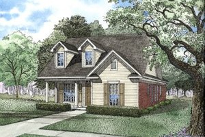 Traditional Exterior - Front Elevation Plan #17-1099
