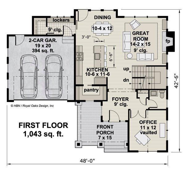 Traditional Floor Plan - Main Floor Plan #51-1201