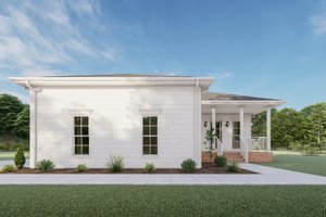 Exterior - Rear Elevation for Southern House Plan #1092-58 - 5 bed, 3.5 bath