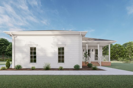 Exterior - Rear Elevation for Southern House Plan #1092-58 - 5 bed, 3.5 bath