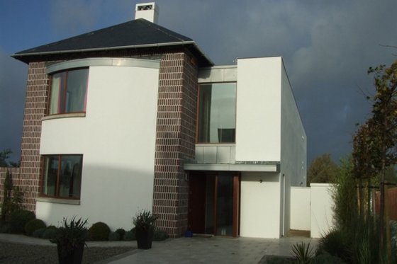 Exterior - Rear Elevation for Contemporary House Plan #520-3 - 4 bed, 4 bath